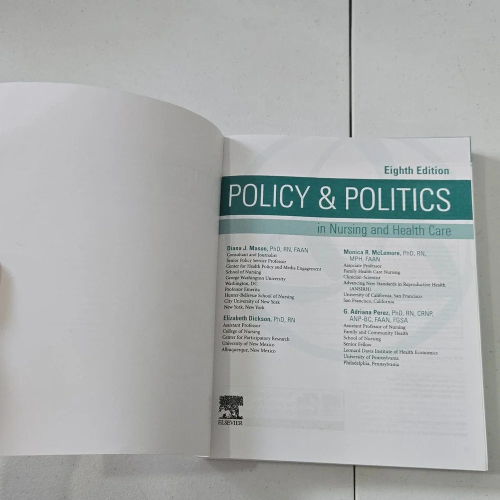 Policy & Politics in Nursing and Health Care 8th Edition Mason Dickson Elsevier